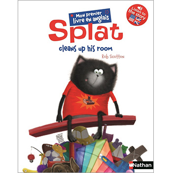 Splat en anglais, Splat cleans up his room